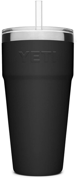 Rambler 26 oz Straw Cup Black