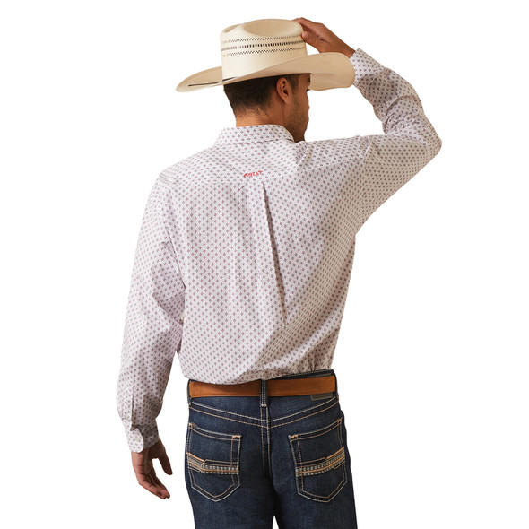 ARIAT DESTIN CLASSIC WHITE PRINT - MENS SHIRT  - 10043922