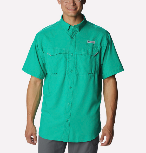 COLUMBIA LOW DRAG OFFSHOR CIRCUIT GREEN - MENS SHIRT  - 1540071308