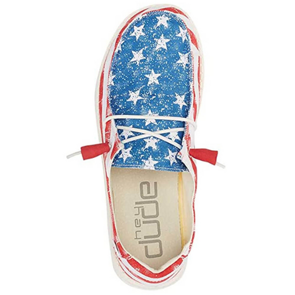 HEY DUDE WENDY PATRIOTIC STAR SPANGLED - FOOTWEAR LADIES  - 40158-1LK