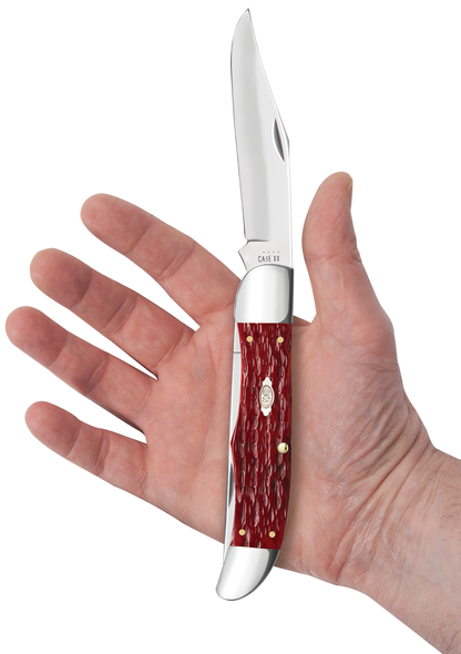 CASE HUNTER PEACH SEED DARK RED - ACC KNIVES  - 31960