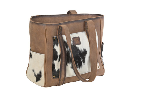 STS RANCHWEAR CLASSIC COWHIDE TRINITY TOTE - LADIES PURSES  - STS30804