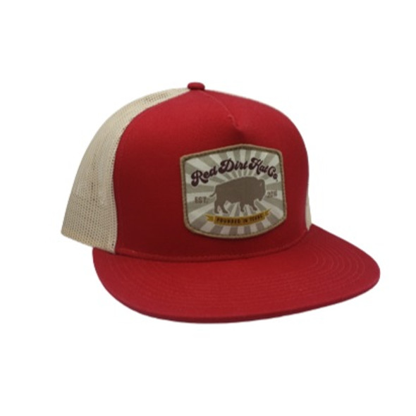 RED DIRT FOUNDED VINTAGE RED TAN - HATS CAP  - RDHC290
