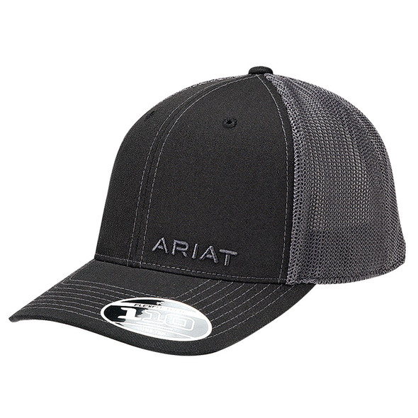 ARIAT FIT FLEX 110 TEXT OFFSET BLACK - HATS CAP  - 1597501