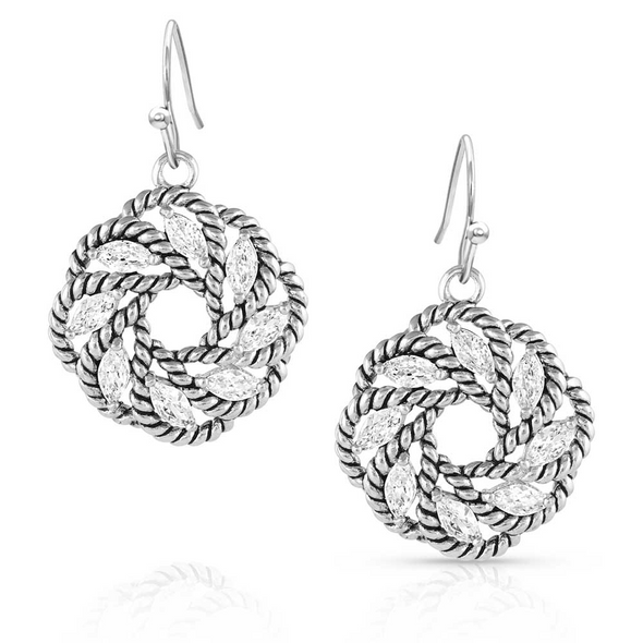 MONTANA SILVERSMITHS ENDLESS JOURNEY CRYSTAL - ACCESSORIES JEWELRY EARRINGS - ER5533
