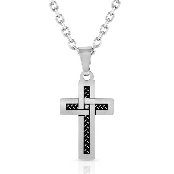 MONTANA SILVERSMITHS INTERTWINED WITH FAITH CROSS - ACCESSORIES JEWELRY NECKLACE - NC3117