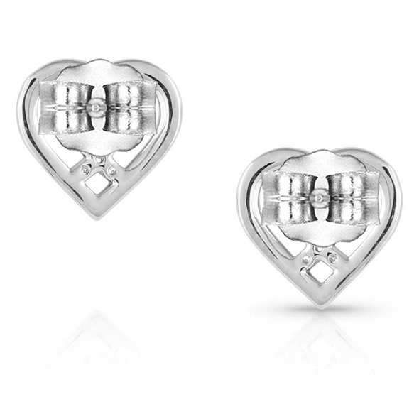 MONTANA SILVERSMITHS CONNECTED FAITH CRYSTAL HEART - ACCESSORIES JEWELRY EARRINGS - FFER5536