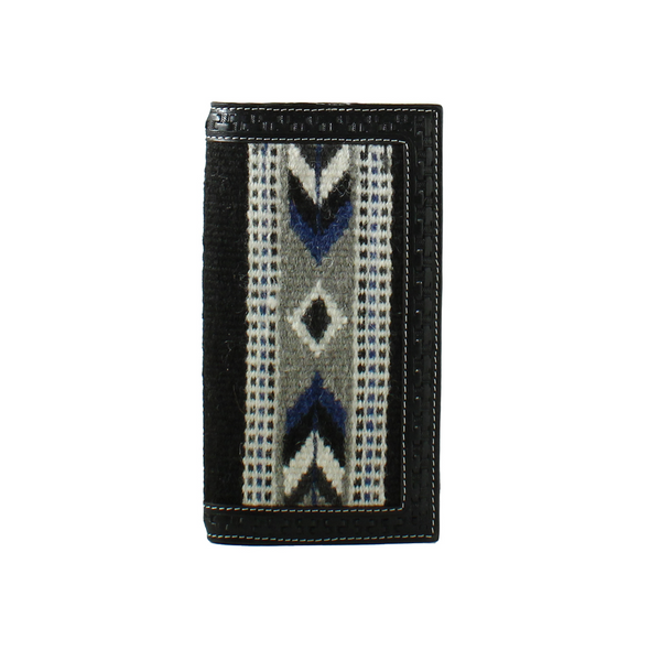 3-D BELT RUG FABRIC ARROW DESIGN BLACK - ACCESSORIES WALLET  - D250005301