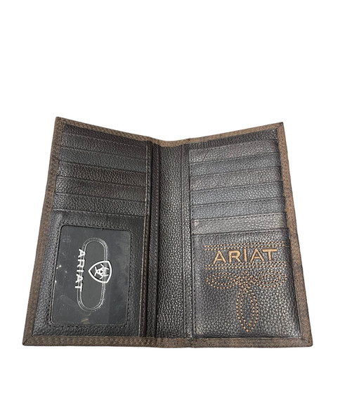 ARIAT BASKET WEAVE SUNBURST BROWN - ACCESSORIES WALLET  - A3553402