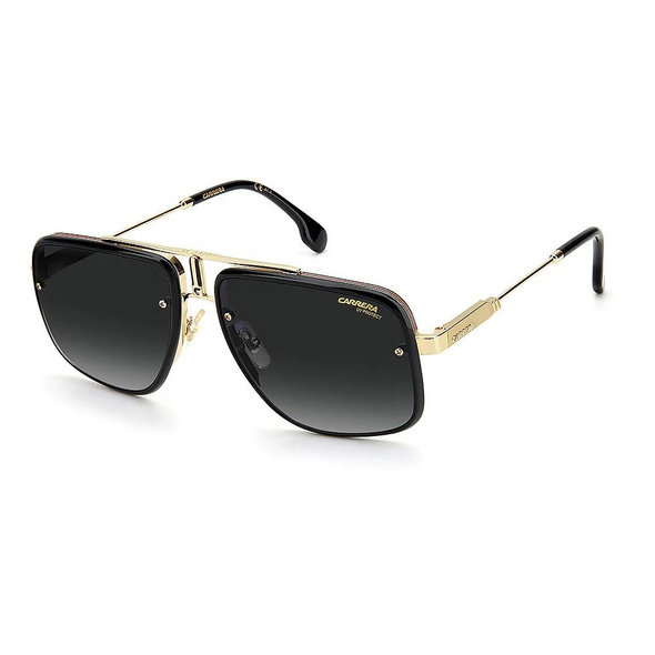 CARRERA MATTE BLACK GOLD GRAY SHADED - SUNGLASS CARRERA  - GLORYIIRHL9O