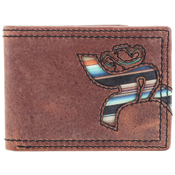 HOOEY HAWK LASER BROWN BIFOLD - ACCESSORIES WALLET  - RFBF011-BRSP