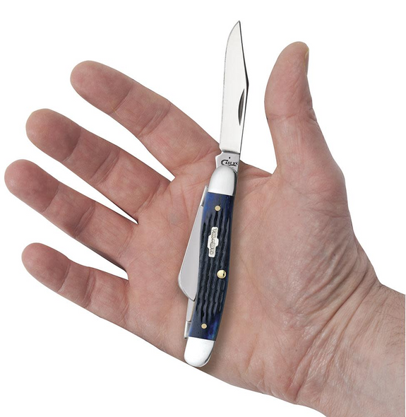 CASE MEDIUM STOCKMAN ROGERS BLUE - ACC KNIVES  - 02801