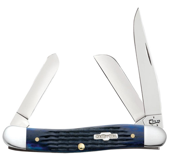 CASE MEDIUM STOCKMAN ROGERS BLUE - ACC KNIVES  - 02801