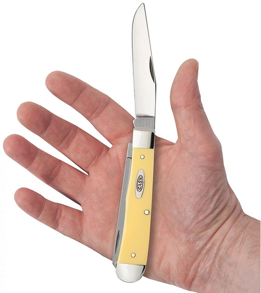 CASE YELLOW SYNTHEIC SMOOTH TRAPPER - ACC KNIVES  - 80161