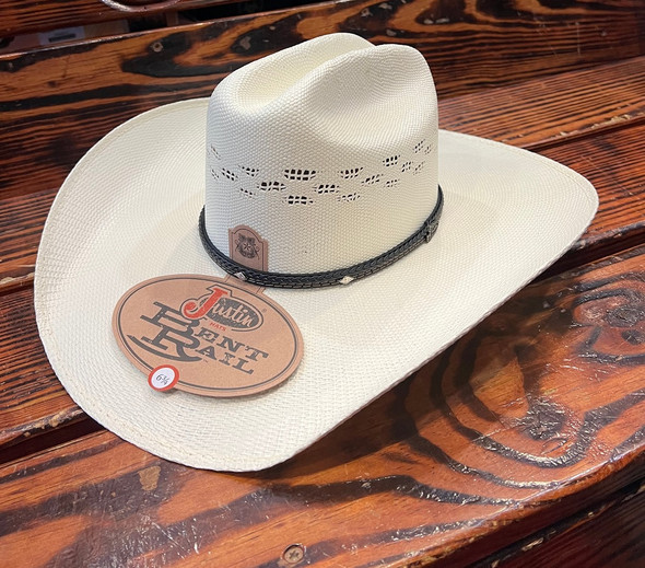 JUSTIN  BR FALCON 4 1/2 IVORY - HAT STRAWS  - JS4256FLCN44