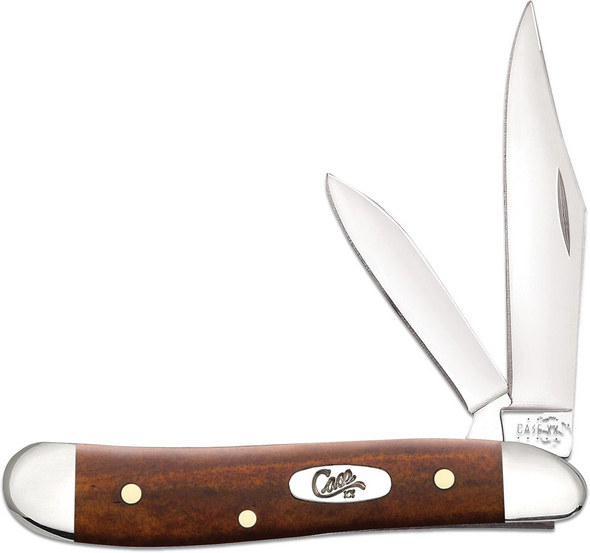 CASE SMOOTH CHESTNUT BONE PEANUT - ACC KNIVES  - 28702