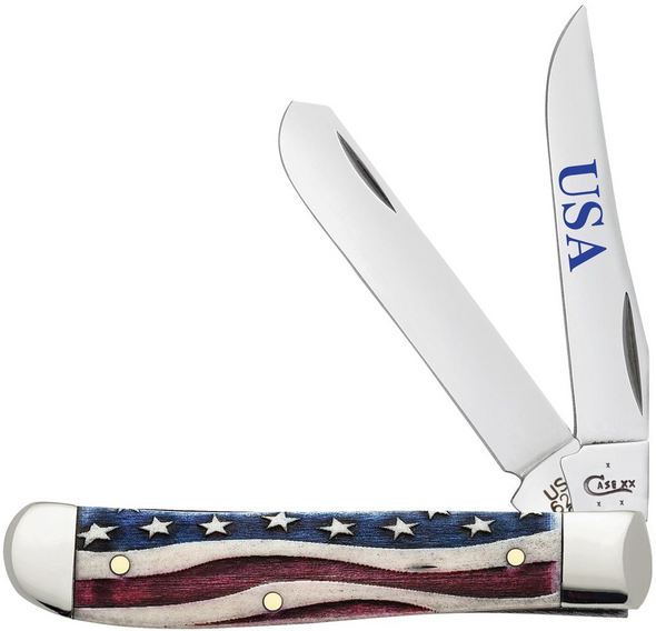 CASE STAR SPANGLED NATURAL BONE - ACC KNIVES  - 64135