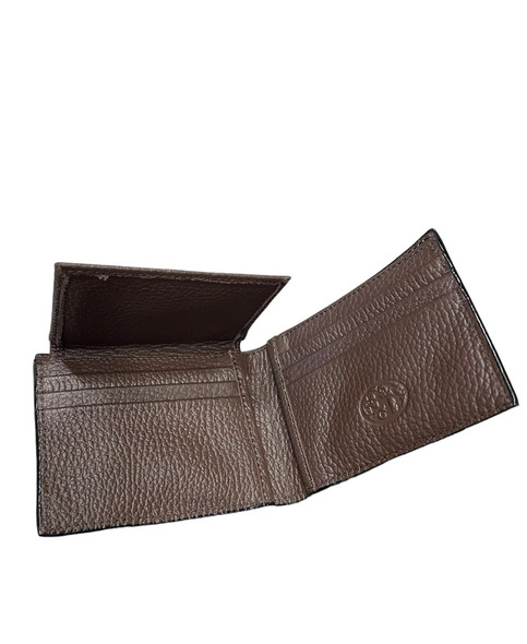 3-D BELT CALF HAIR CONCHO BIFOLD BROWN - ACCESSORIES WALLET  - D250006702