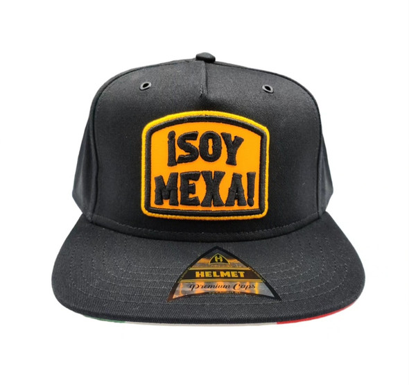EL VIKINGO BLUTH SOY MEXA BLACK MEXICO FLAG - HATS CAP  - SOY MEXA BLACK