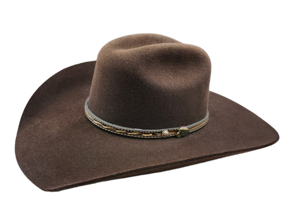 JUSTIN  CROWELL 6X CHOCOLATE - HAT FELTS  - JF0630CROW44