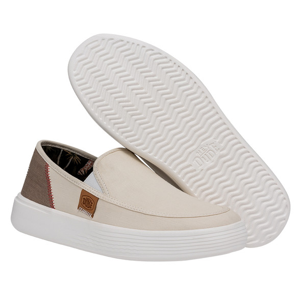 HEY DUDE SUNAPEE CRAFT WHITE - FOOTWEAR LADIES  - 40602-100