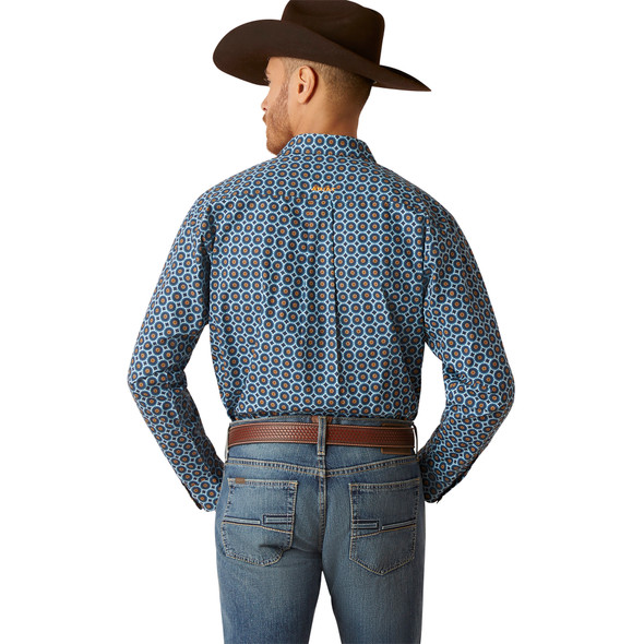 ARIAT GORDY CLASSIC FIT BLUE PRINT - MENS SHIRT  - 10046529