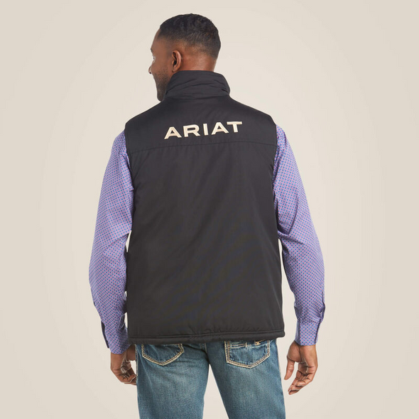 ARIAT TEAM LOGO INSULATED BLACK VEST - MEN VESTS COR - 10017000