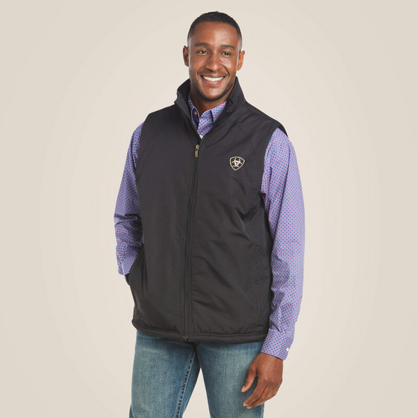ARIAT TEAM LOGO INSULATED BLACK VEST - MEN VESTS COR - 10017000