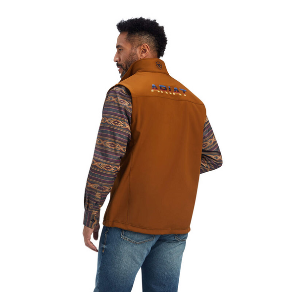 ARIAT LOGO SOFTSHELL CHESTNUT SERAPE - MEN VESTS  - 10041620