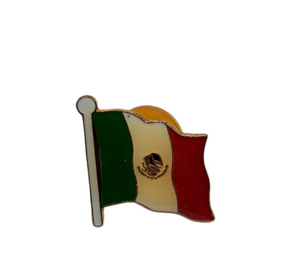CACTUS RANCH HAT PIN MEXICO FLAG - ACCESSORIES HAT CAP PINS  - HP-35