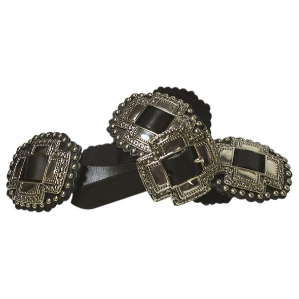 ROPER 1" CROSS SLIDE CONCHOS BLACK - ACCESSORIES BELT LADIES - 5406790-001