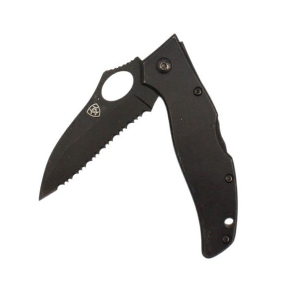ARIAT FOLDING SERRATED BLACK - ACC KNIVES  - A710010101-M