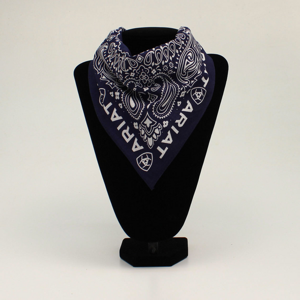 ARIAT 22" X 22" COTTON BANDANA NAVY - ACCESSORIES OTHER  - A1109003