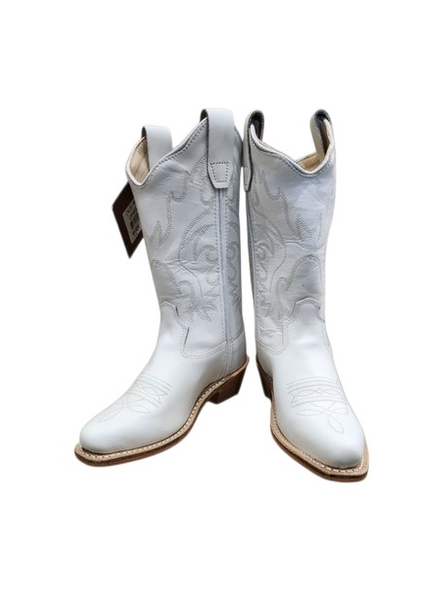 OLD WEST FASHION WHITE WESTERN - BOOT KIDS GIRLS - CF8225