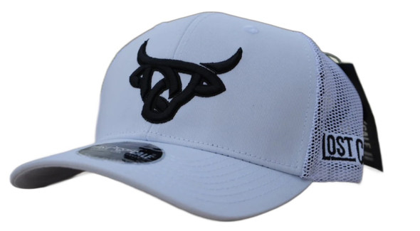 LOST CALF 3D LOGO BLACK WITH WHITE - HATS CAP  - CHIANINA