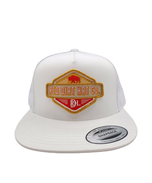 RED DIRT RED DIRT PATCH WHITE - HATS CAP  - RDHC395