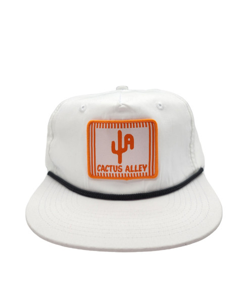 CACTUS ALLEY WHITE WITH WHAT A PATCH - HATS CAP  - WHAT A CHICKEN