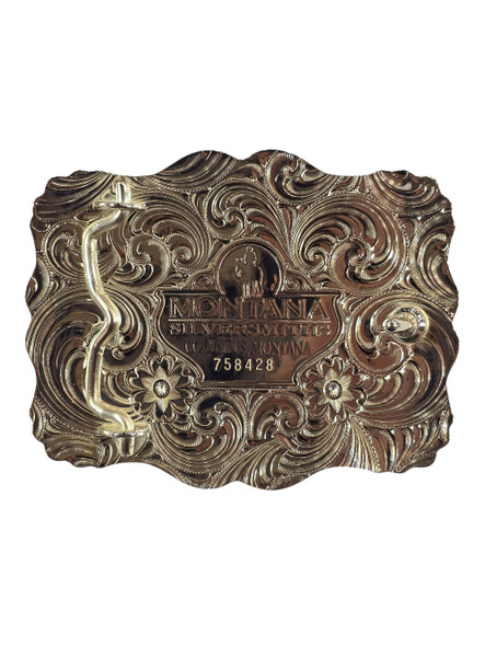 MONTANA SILVERSMITHS TWO TONE MEDIUM SCORPION - ACC BUCKLE  - 35410YG-640M