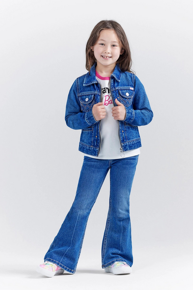 WRANGLER BARBIE BLUE JEAN ZIP UP - KIDS GIRLS JACKET - 112344863