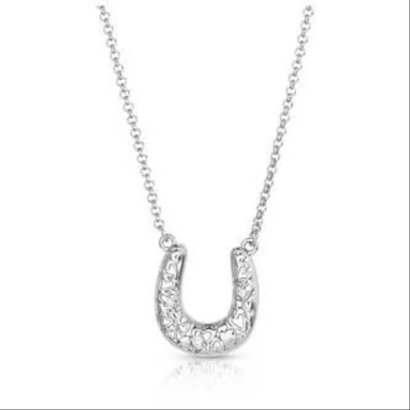 MONTANA SILVERSMITHS HEARTFELT LUCK HORSESHOE - ACCESSORIES JEWELRY NECKLACE - NC5700