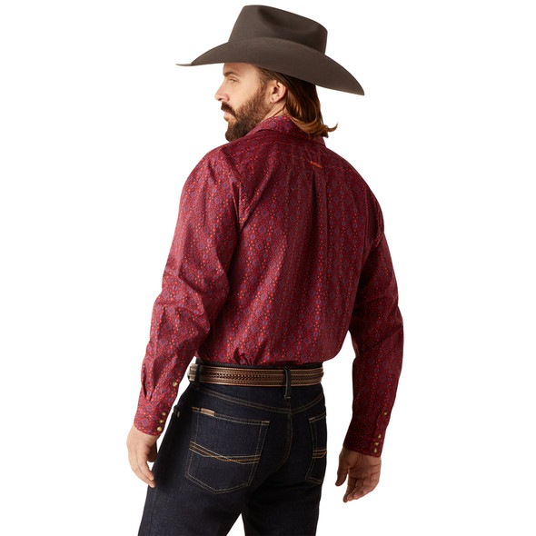 ARIAT PATTERSON CLASSIC RED PRINT - MENS SHIRT  - 10047160