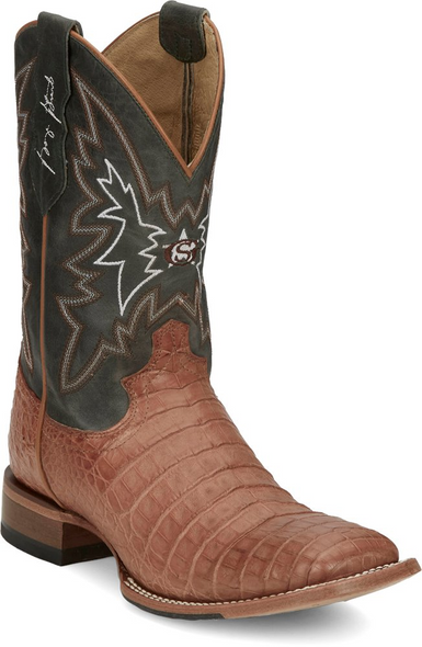 JUSTIN  HAGGARD NATURAL CAIMAN - BOOT MENS WESTERN - GR5706