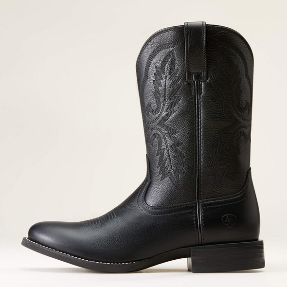 ARIAT BLACK SPORT STRATTEN COWBOY - BOOT MENS WESTERN - 10046870