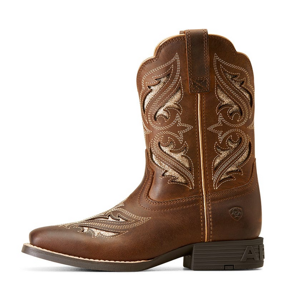 ARIAT ROUND UP BLISS SASSY BROWN - BOOT KIDS GIRLS - 10046884