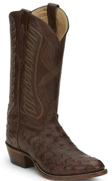 TONY LAMA MCCANDLES BROWN OSTRICH - BOOT MENS WESTERN - 8256