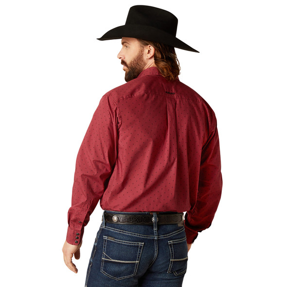 ARIAT NORWIN CLASSIC TIBETAN RED - MENS SHIRT  - 10047386