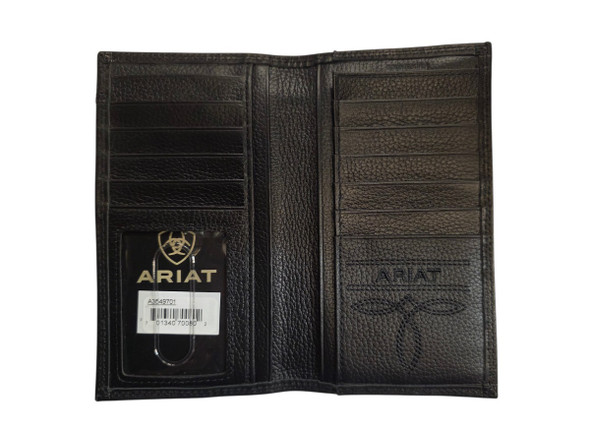 ARIAT CENTER BUMP SHIELD BLACK RODEO - ACCESSORIES WALLET  - A3549701