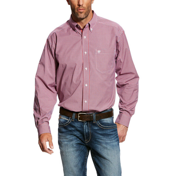 ARIAT GAZELEY RED PLAID - MENS SHIRT  - 10025777