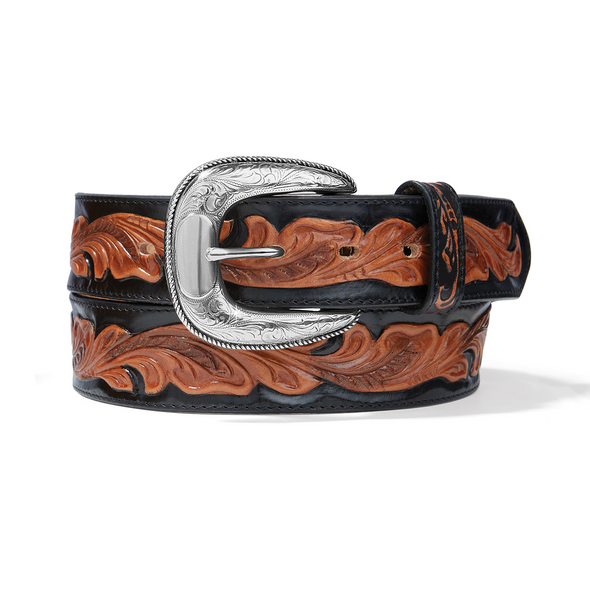 TONY LAMA BLACK CHIARA TOOLED - ACCESSORIES BELT MEN - C42863