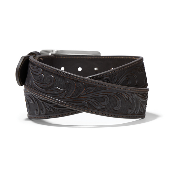 TONY LAMA 1 1/2 BROWN STOCKYARD - ACCESSORIES BELT MEN - C42858